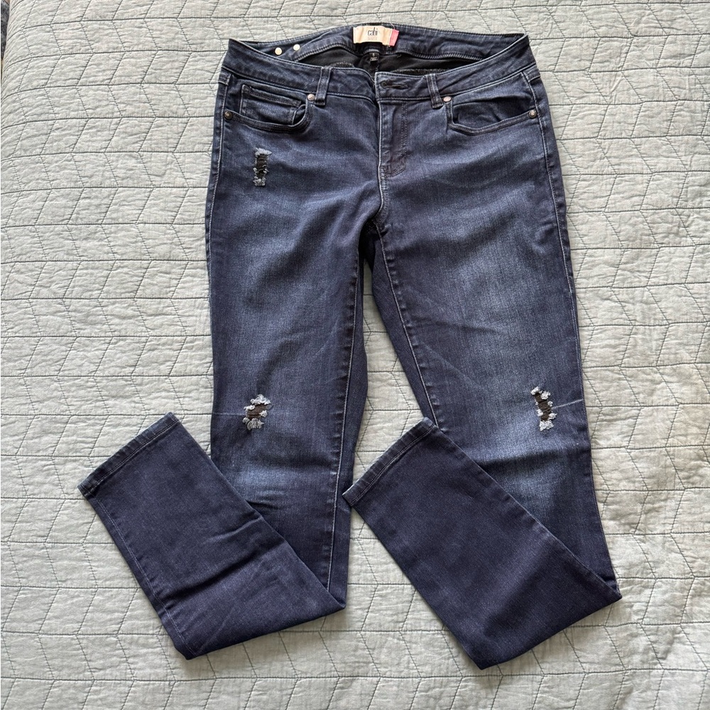cabi Distressed Skinny Jeans Size 8